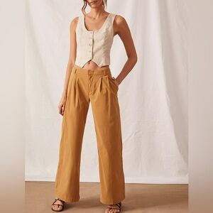 Anthropologie Low Rise Wide Leg Trousers